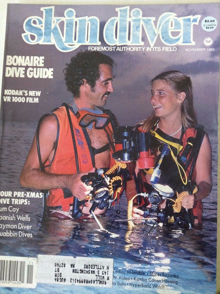 Skin Diver Magazine Bonaire Dive Guide November 1983 090717nonrh