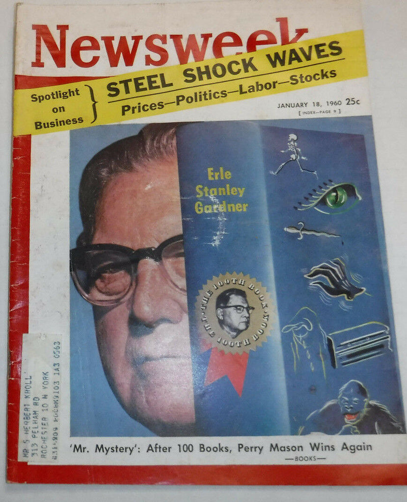 Newsweek Magazine Steel Shock Waves January 18, 1960 100716R