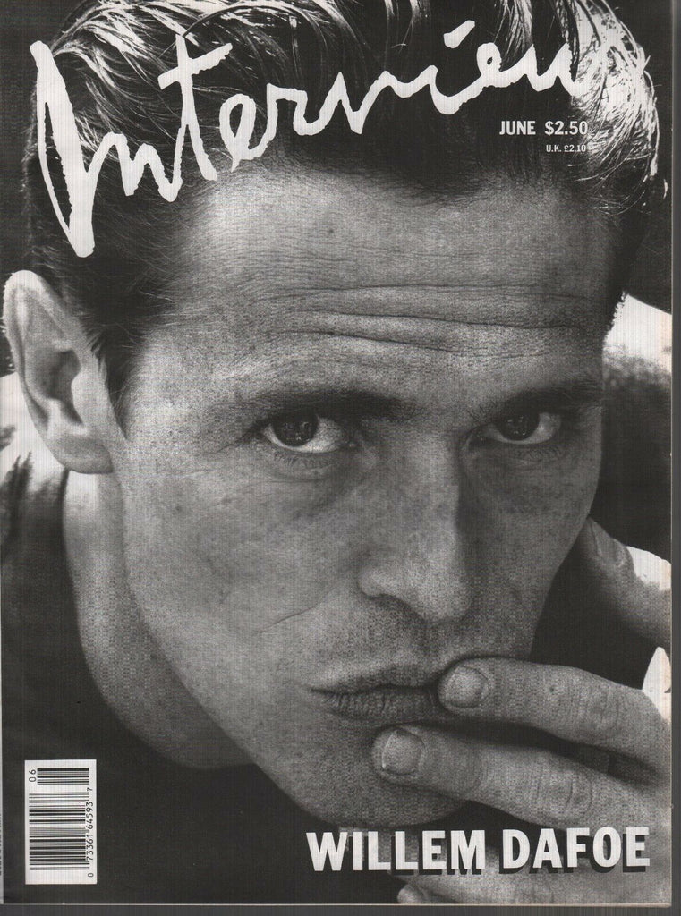 Interview June 1988 Willem Defoe High Fashion Bruce Weber Andy Warhol 091119AME