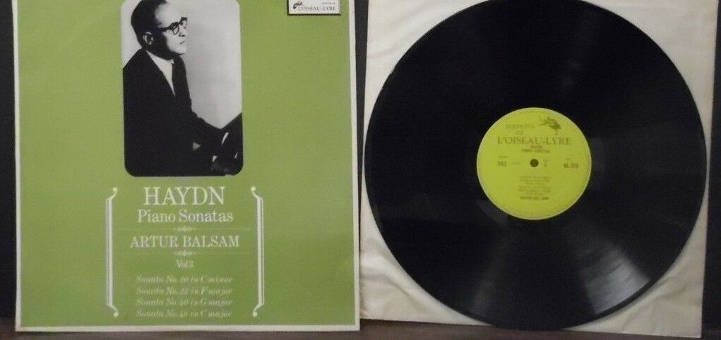 Haydn Piano Sonatas Arur Balsam Vol. 3 vinyl 01.275 L'oiseau-Lyre 010519LLE