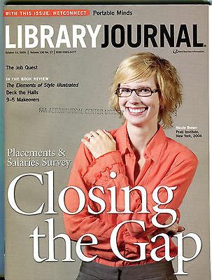 Library Journal Magazine October 15 2005 Nicole Brown EX FAA 030416jhe