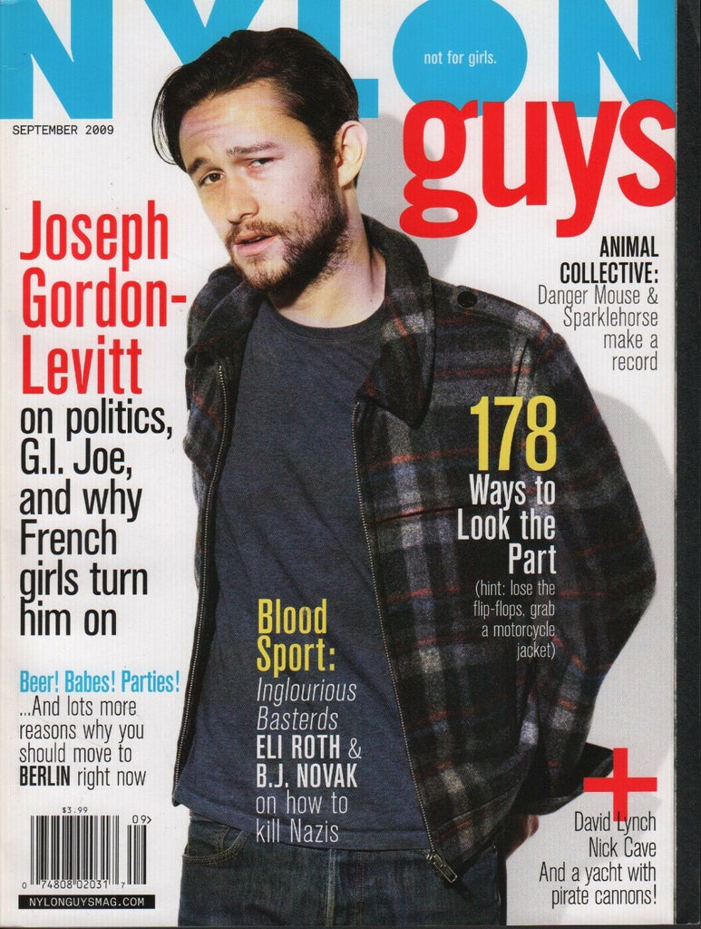 Nylon Guys September 2009 Joseph Gordon-Levitt David Lynch Nick Cave 060118DBF