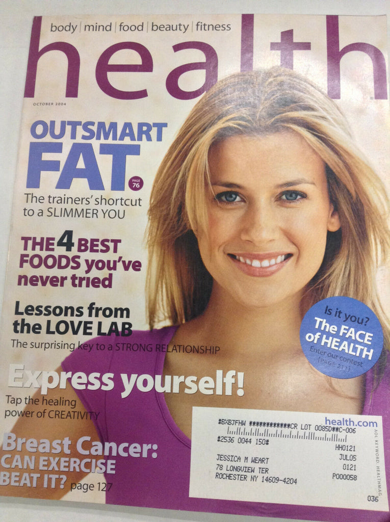Health Magazine Outsmart Fat Slimmer You October 2004 050217nonrh