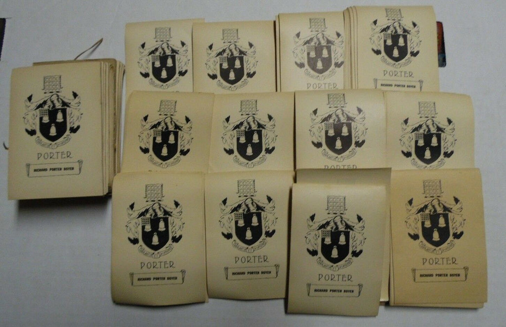 Richard Porter Boyer Early 1900's Book Plates, Approximately 700 Count 030118DBT