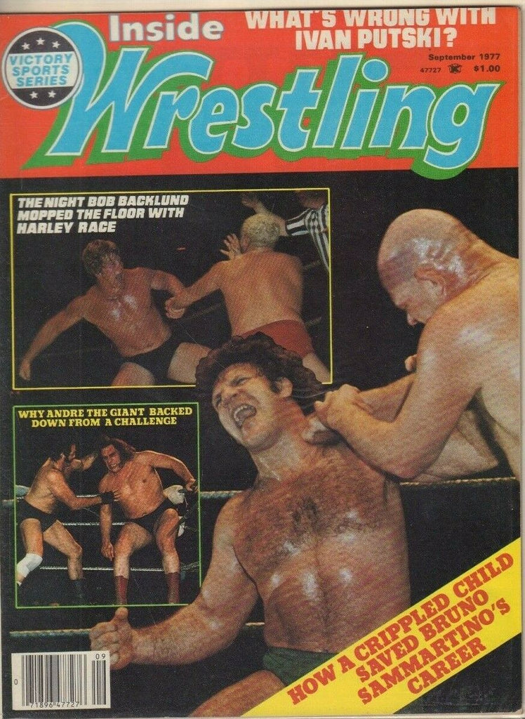 Inside Wrestling September 1977 Harley Race Bruno Sammartino 022719DBE