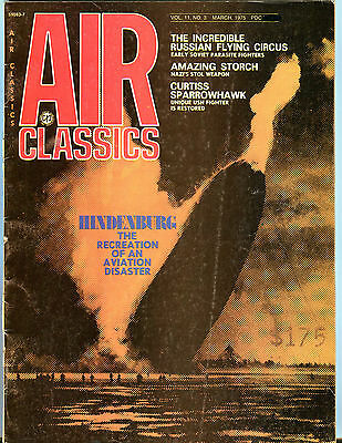 Air Classics Magazine March 1975 Hindenburg EX 071616jhe