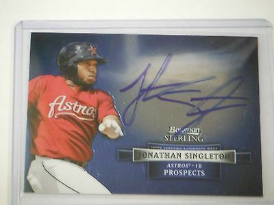 2012 Bowman Sterling Prospects Autograph Jonathan Singleton #BSAP-JS Astros TJ1