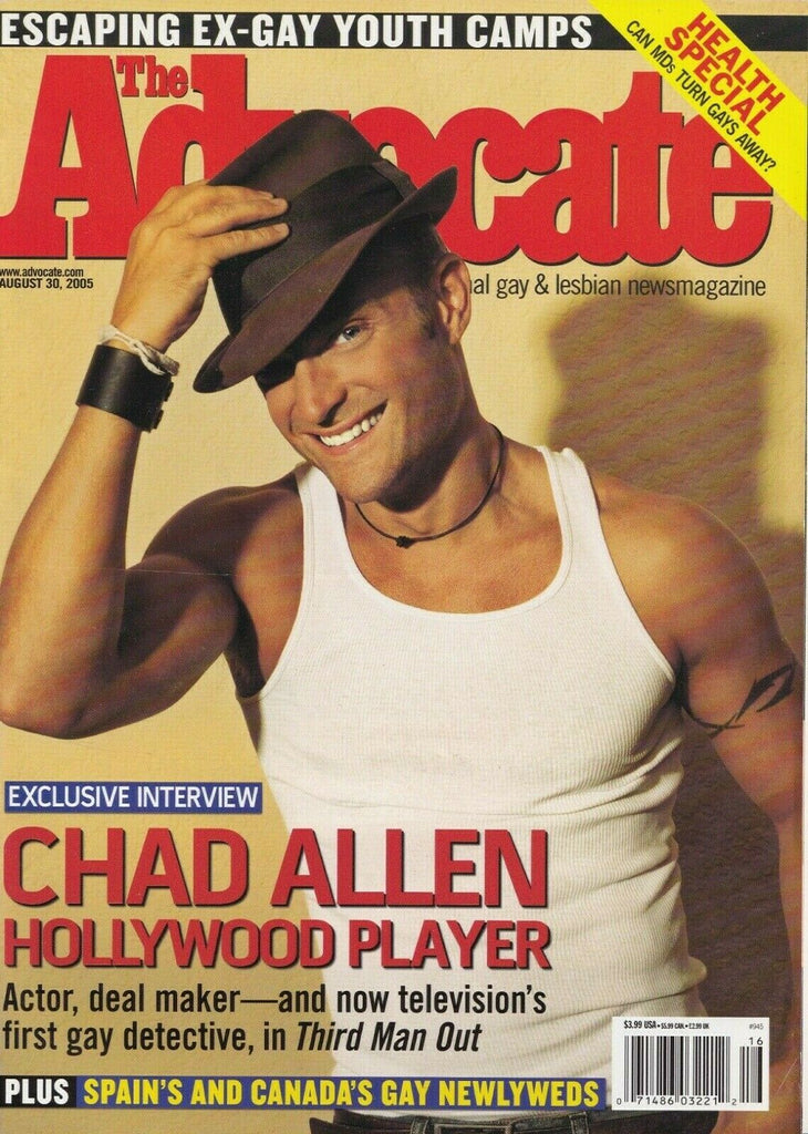 The Advocate August 30 2005 Chad Allen Evan Rachel 060719DBE