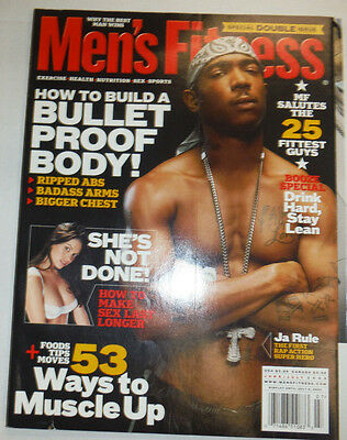 Men's Fitness Magazine Ja Rule 53 Ways To Muscle Up July 2005 030415R