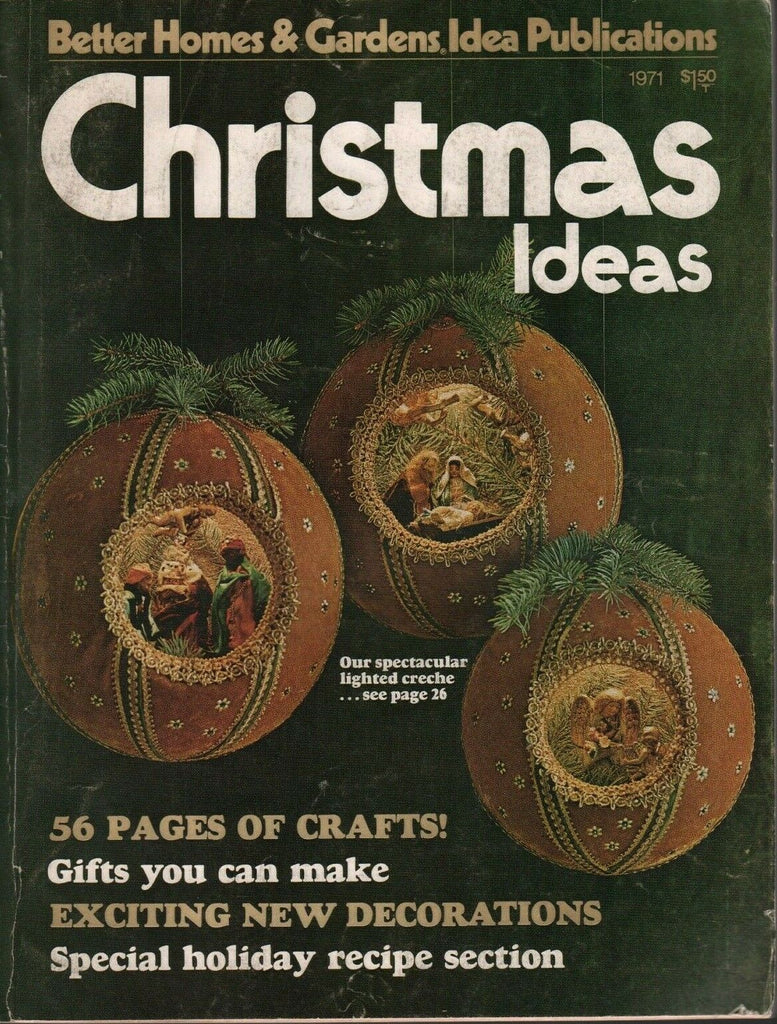 Better Homes & Gardens Christmas Ideas 1971 Vintage 1971011720AME