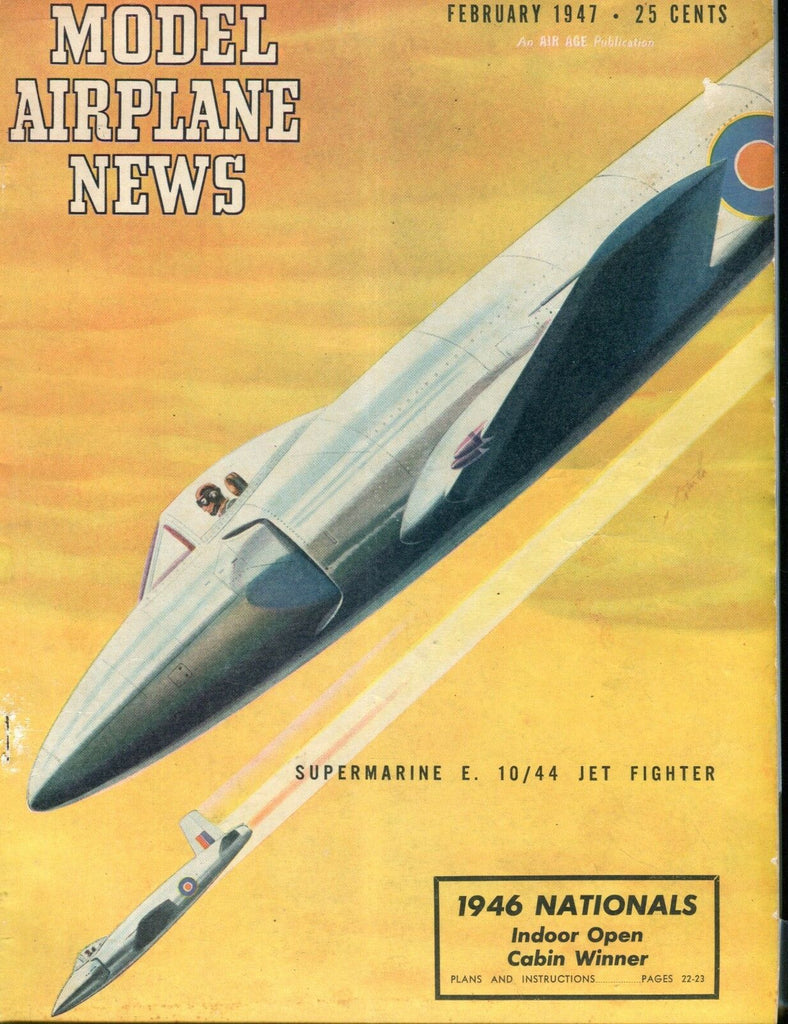 Model Airplane News Magazine February 1947 Supermarine GD 041017nonjhe