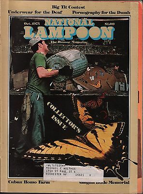 National Lampoon October 1975 Collectors Issue w/ML VG 122915DBE