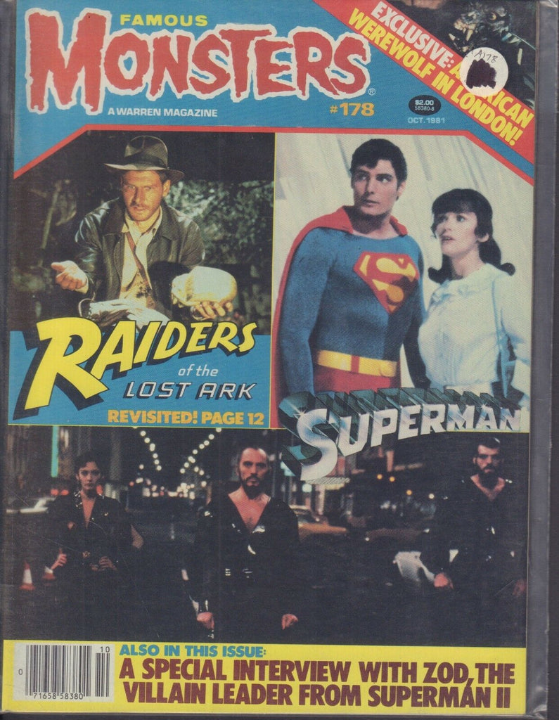 Famous Monsters October 1981 Superman Raiders of the Lost Ark 013018DBE