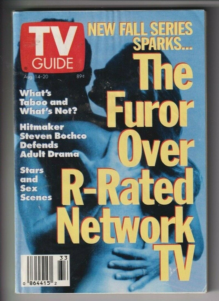Tv Guide Mag Furor Over R-Rated Network TV August 14-20, 1993 110319nonr