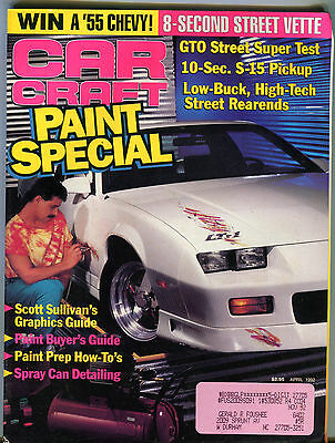 Car Craft Magazine April 1992 Paint Special EX 021216jhe