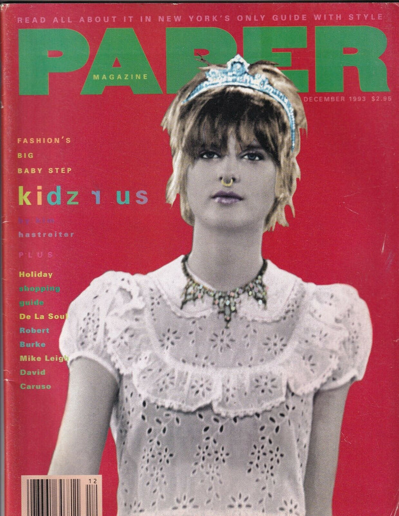 Paper Magazine Kim Hastreiter De La Soul Mike Leigh December 1993 070819nonr