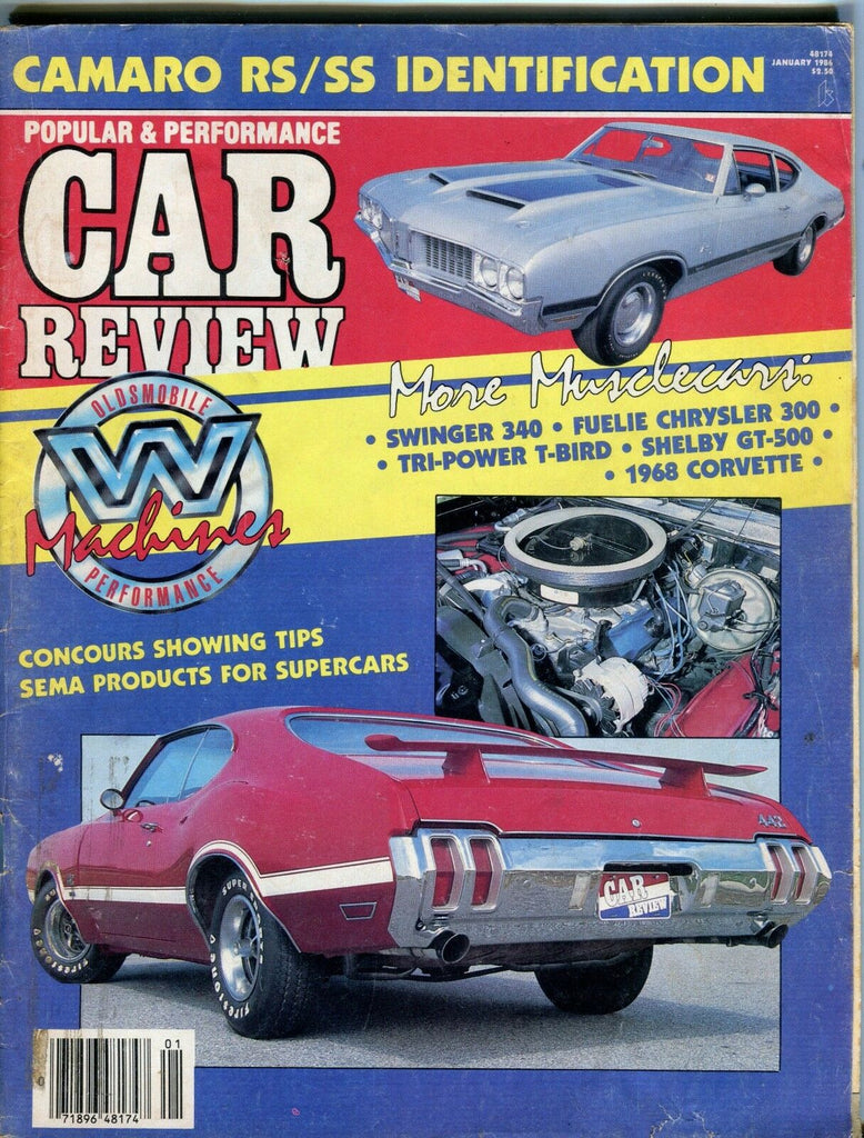 Popular & Performance Car Review Magazine January 1986 GD No ML 050417nonjhe