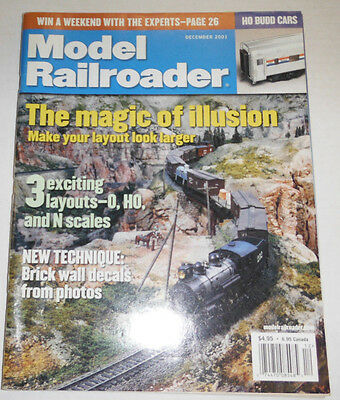 Model Railroader Magazine The Magic Of Illusion December 2001 110714R1