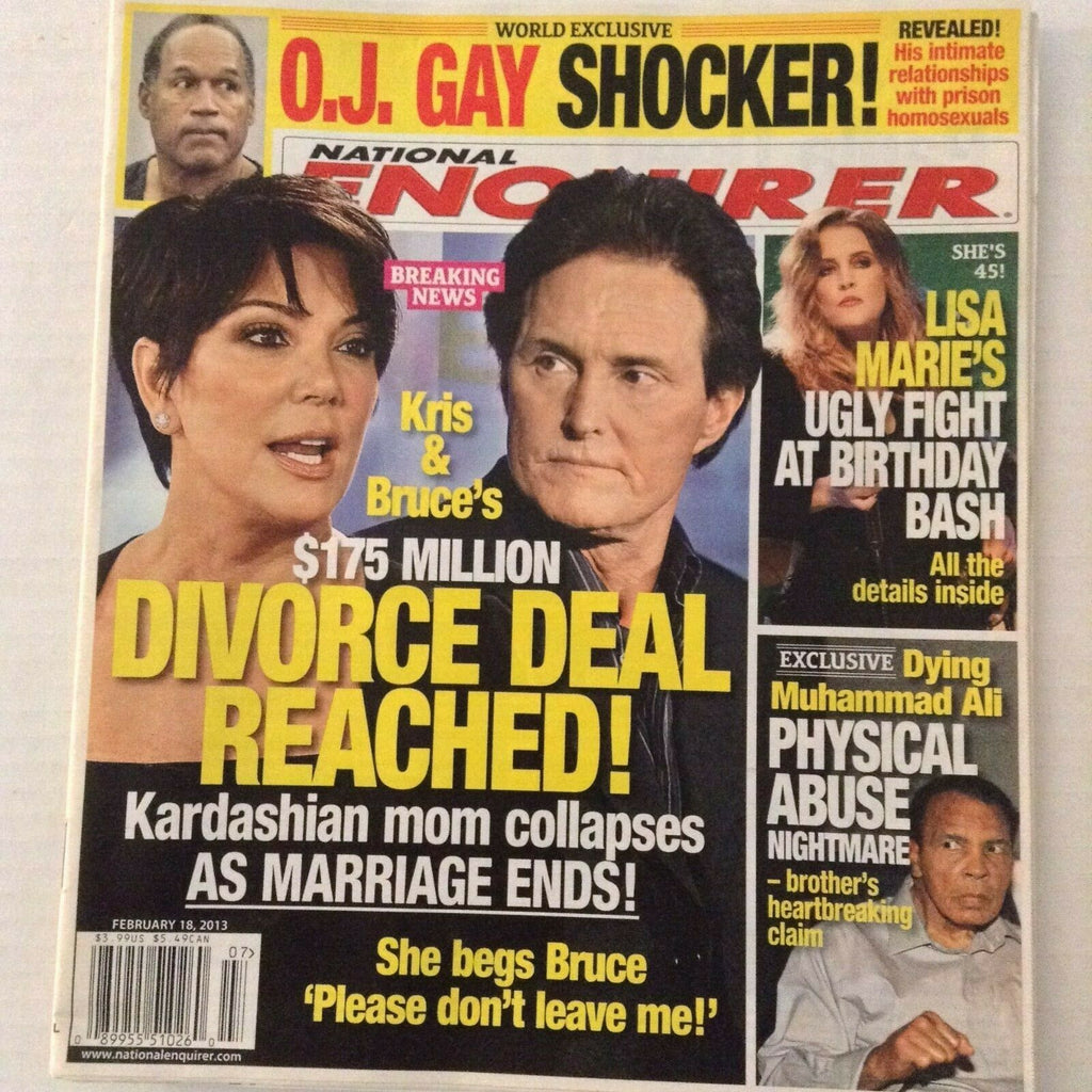 National Enquirer Kris & Bruce Jenner Lisa Marie February 18, 2013 022719nonrh