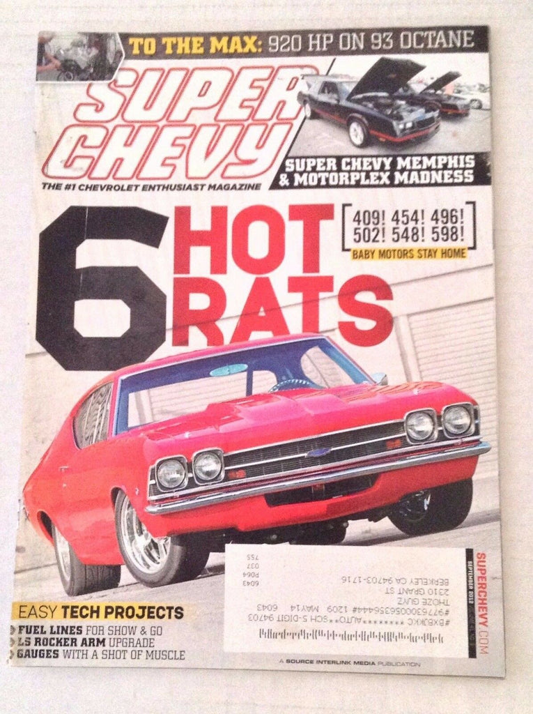 Super Chevy Magazine LS Rocker Arm & Fuel Lines September 2012 030417NONRH