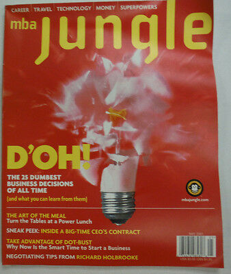 Jungle Magazine The 25 Dumbest Business Decisions May 2001 052215R