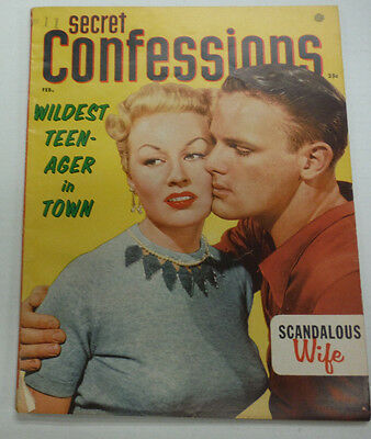 Secret Confessions Magazine Wildest Woman In Town February 1955 070115R2