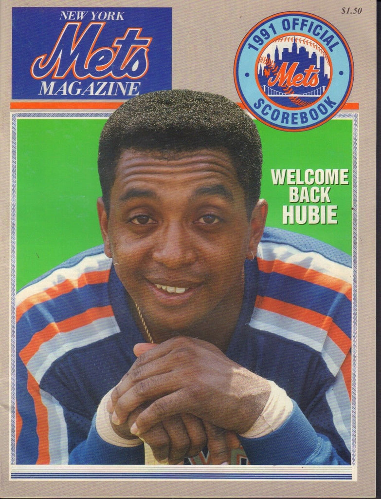 1991 New York Mets Official Scorebook Hubie Brooks 080417nonjhe