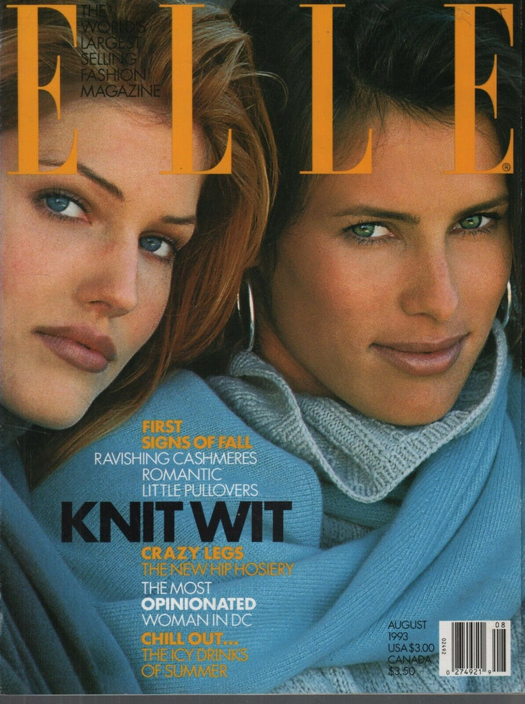 Elle Fashion Magazine August 1993 Tricia Helfer Carrie Coffey 090919AME