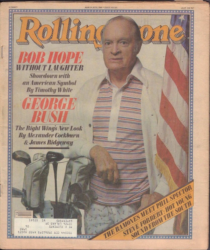 Rolling Stone March 20 1980 Bob Hope, George bush w/ML 122616DBE