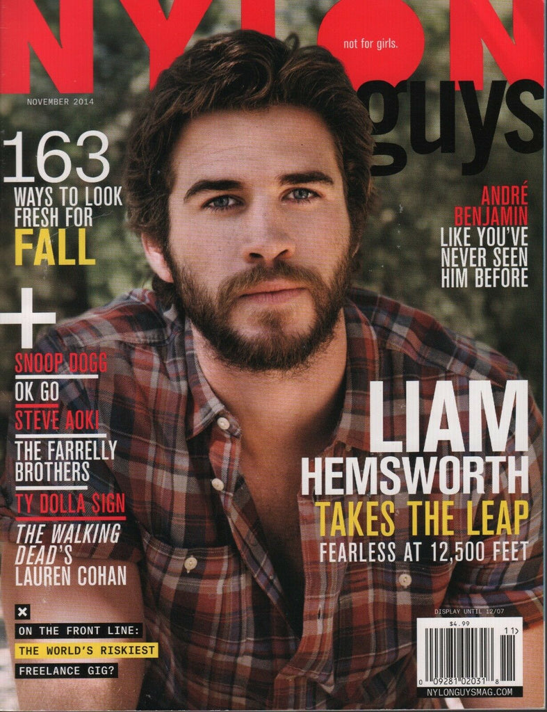 Nylon Guys November 2014 Liam Hemsworth Snoop Dogg Steve Aoki 060118DBF