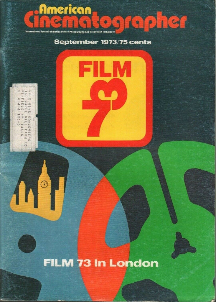 American Cinematographer September 1973 FILM 73 in London 022420AME2