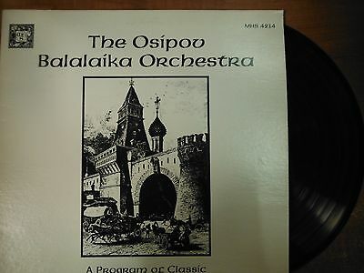 33 RPM Vinyl The Osipov Balalaika Orchestra MHS Rec MHS4214 Stereo 020515SM