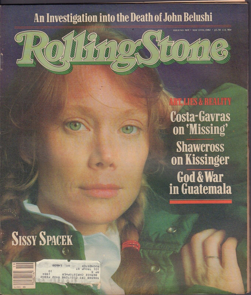 Rolling Stone May 13 1982 Sissy Spacek, John Belushi w/ML 122116DBE