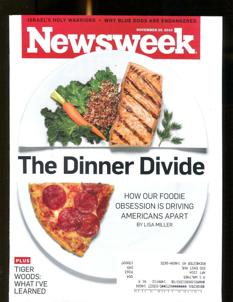 Newsweek Magazine November 29 2010 Dinner Divide EX w/ML 020117jhe