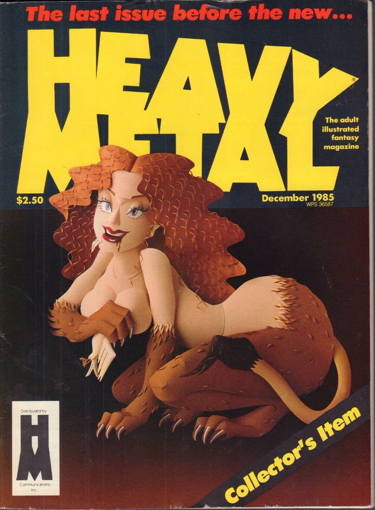 Heavy Metal December 1985 Illustrated Fantasy Magazine 011417DBE2