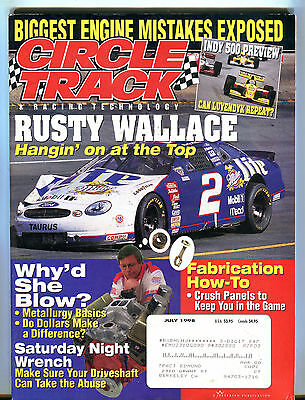 Circle Track & Racing Technology Magazine July 1998 Rusty Wallace VGEX 052016jhe
