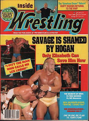 Inside Wrestling September 1989 Dusty Rhodes, Hulk Hogan VG 122815DBE