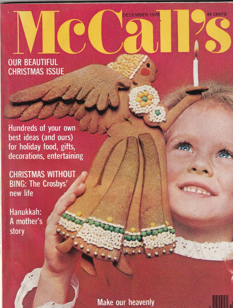 Mccall's Mag Heavenly Gingerbread Angel Christmas Issue December 1978 092619nonr