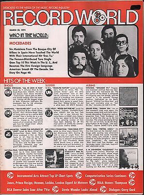 Record World March 23 1974 Mocedades EX 120415DBE