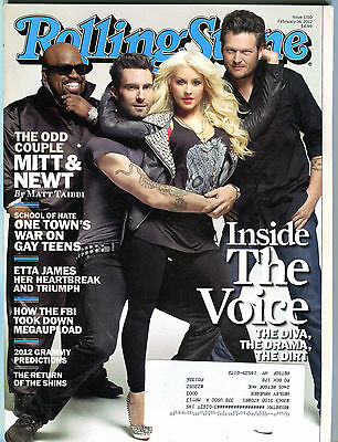 Rolling Stone Magazine February 16 2012 Inside The Voice w/ML EX 032216jhe