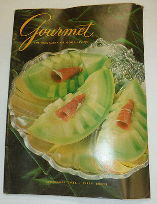 Gourmet Magazine Enrichments Of Melon September 1966 102414R