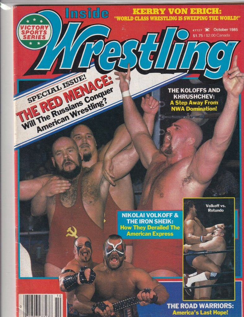 Inside Wrestling Ivan Koloff , Khruschev, Sheik October 1985 062219nonr