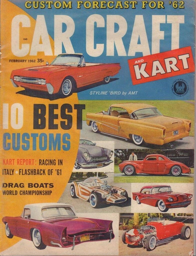 Car Craft Magazine 10 Best Customs & Flashback To '61 February 1962 050118nonr