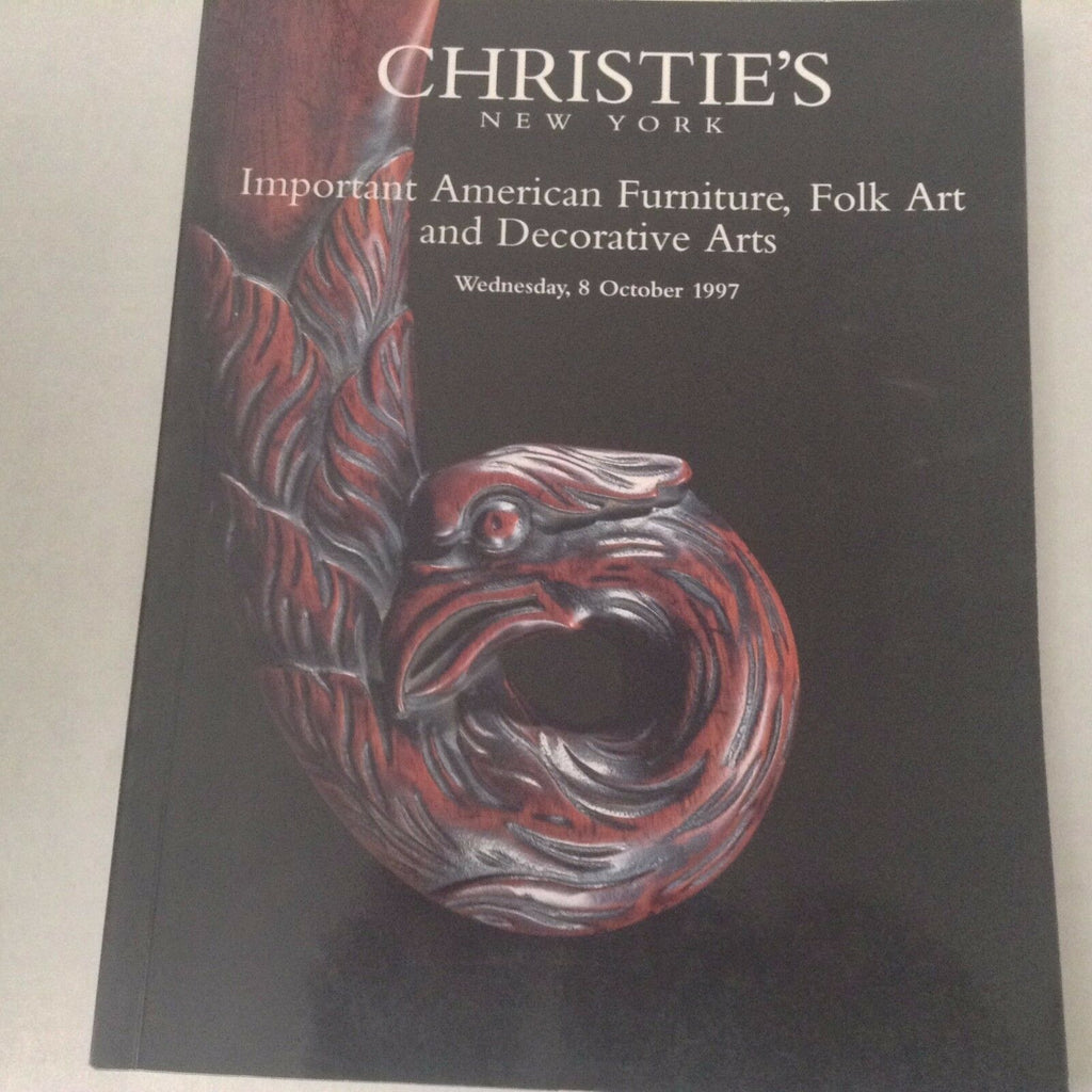 Christie's Art Catalog Furniture, Folk Art October 8, 1997 061017nonrh