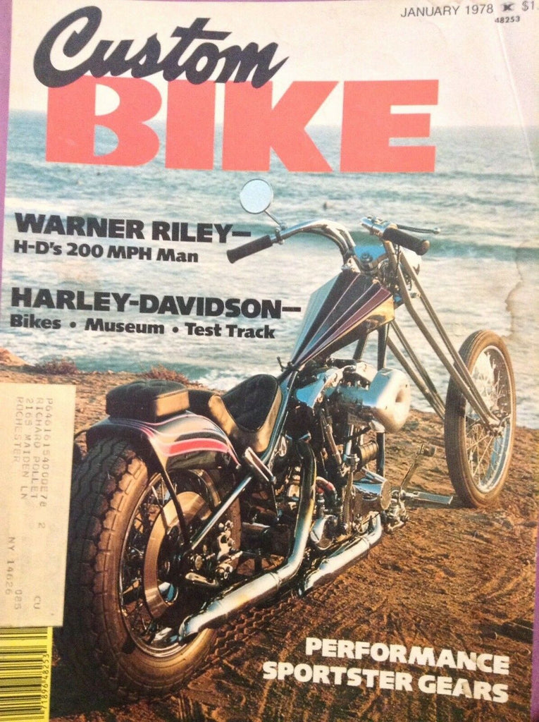 Custom Bike Magazine Warner Riley January 1978 122817nonrh
