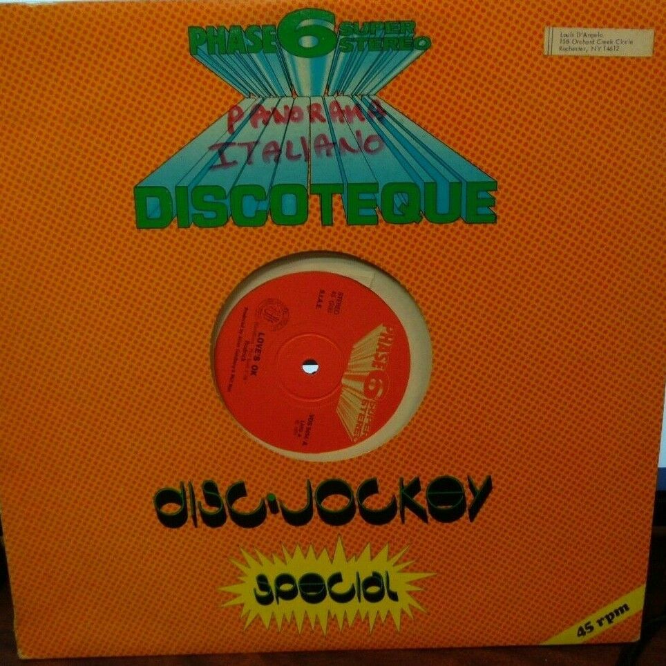Rodrick Love's Ok 12" vinyl single VDS9454 1977 091519LLE