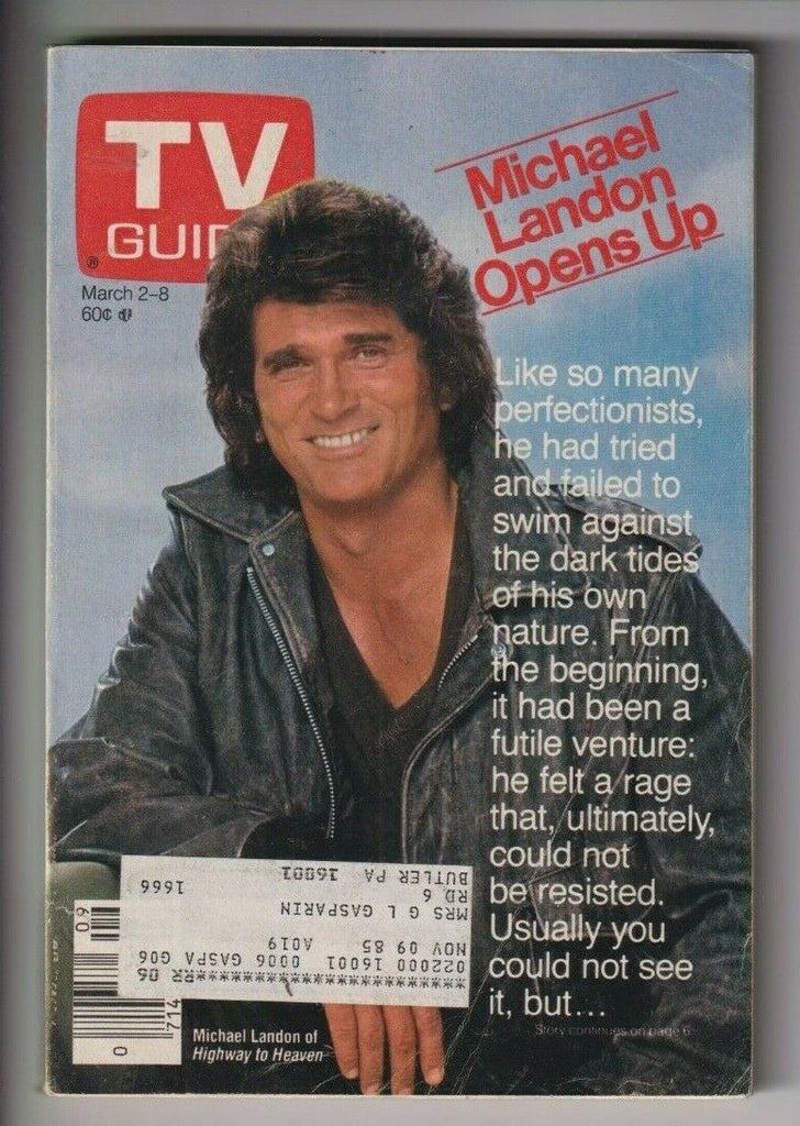 Tv Guide Mag Michael Landon Opens Up March 2-8, 1985 110319nonr