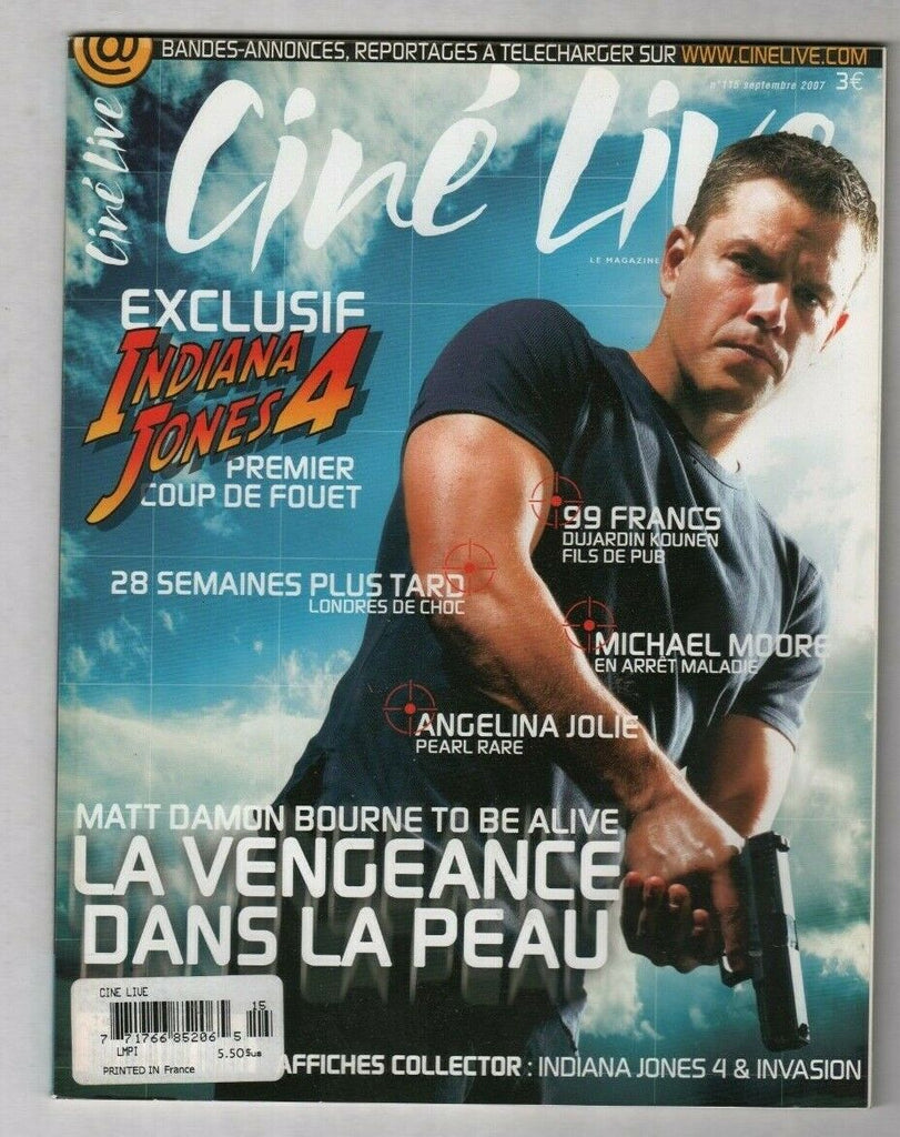 Cine Live French Mag Matt Damon Bourne Identity September 2007 030420nonr2