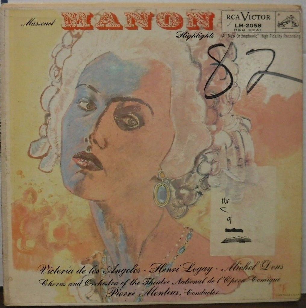 Massenet Manon in French 33RPM LM2058 012217LLE