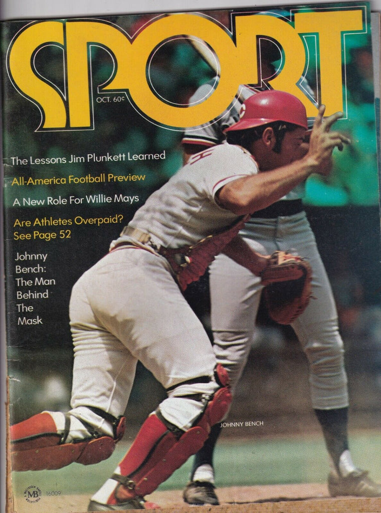Sport Magazine Jim Plunkett Johnny Bench October 1972 071719nonr